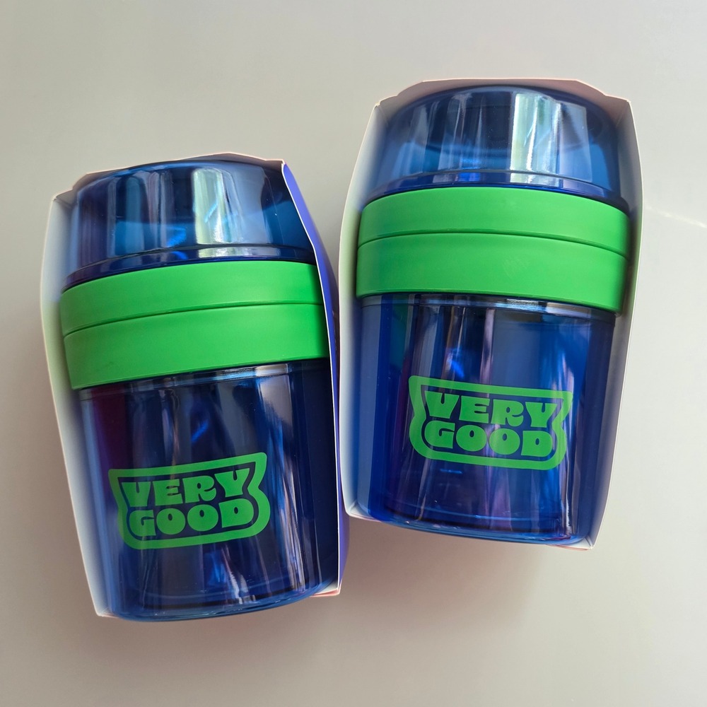 Tabitha Brown for Target Travel Snack Cup Set‎ of 2 Blue Green